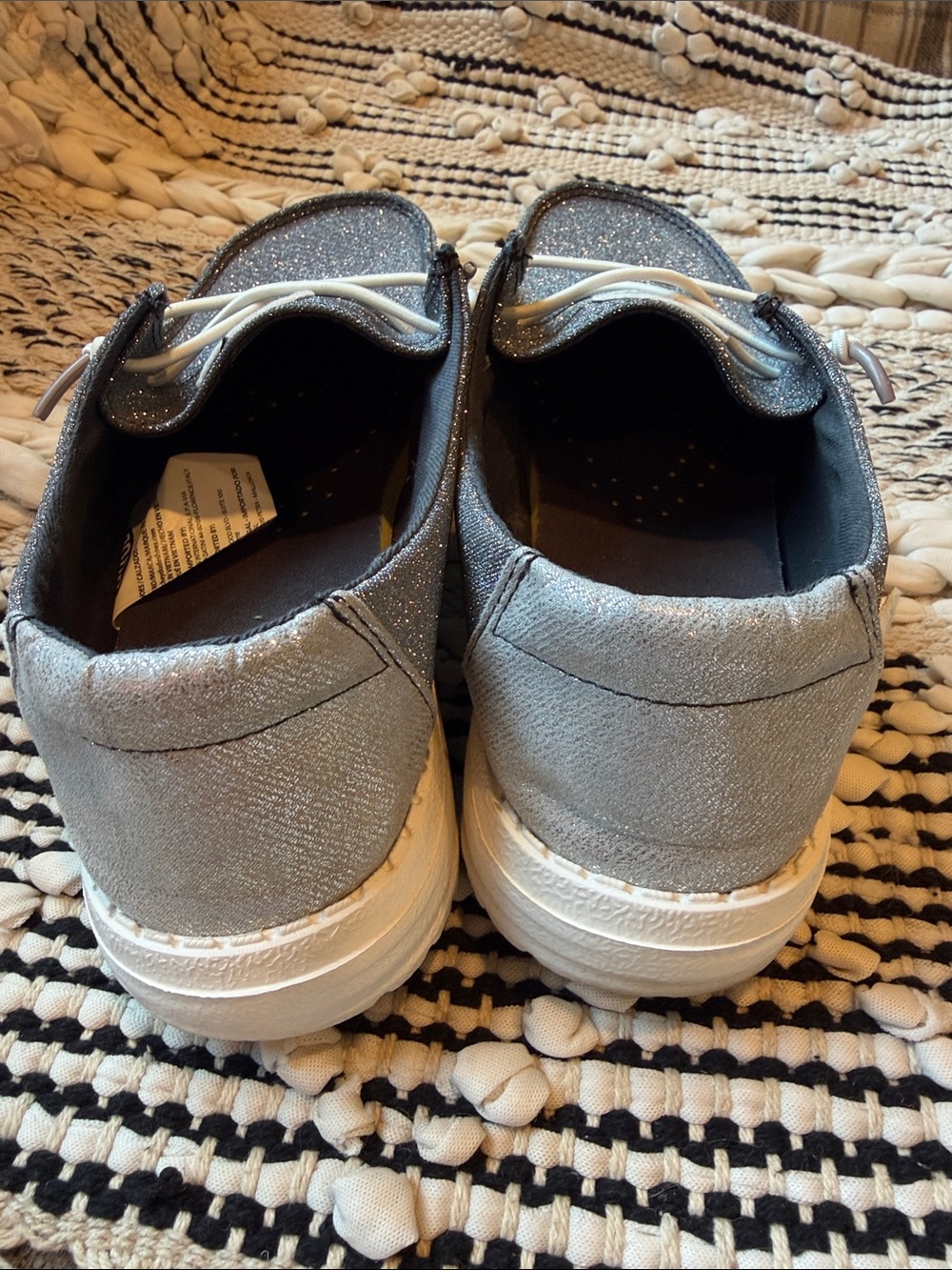 Hey Dude Wendy Metallic Sparkle Size 7 - Picture 3 of 7